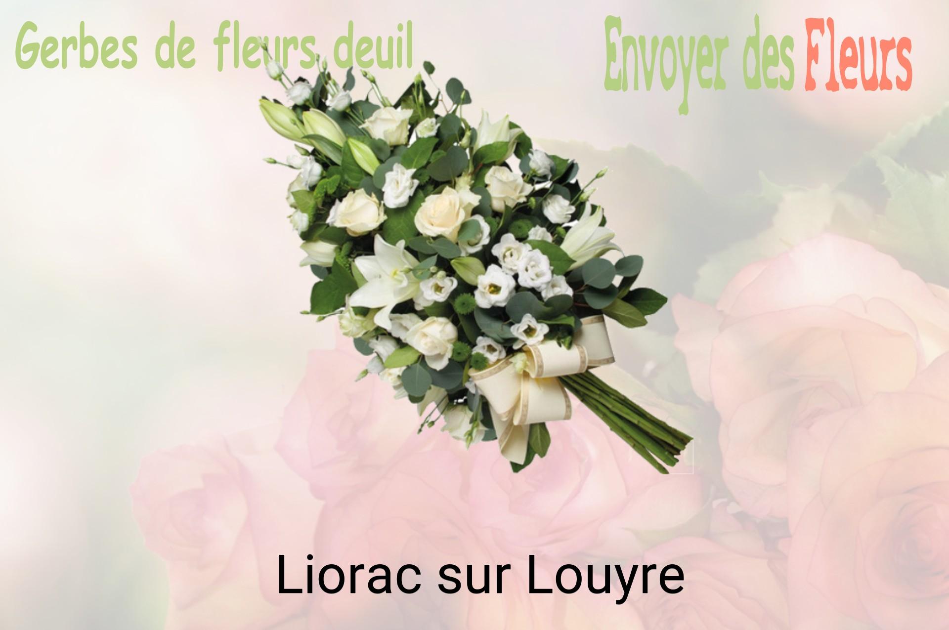 Gerbe de fleurs de deuil livrée à Liorac-sur-Louyre